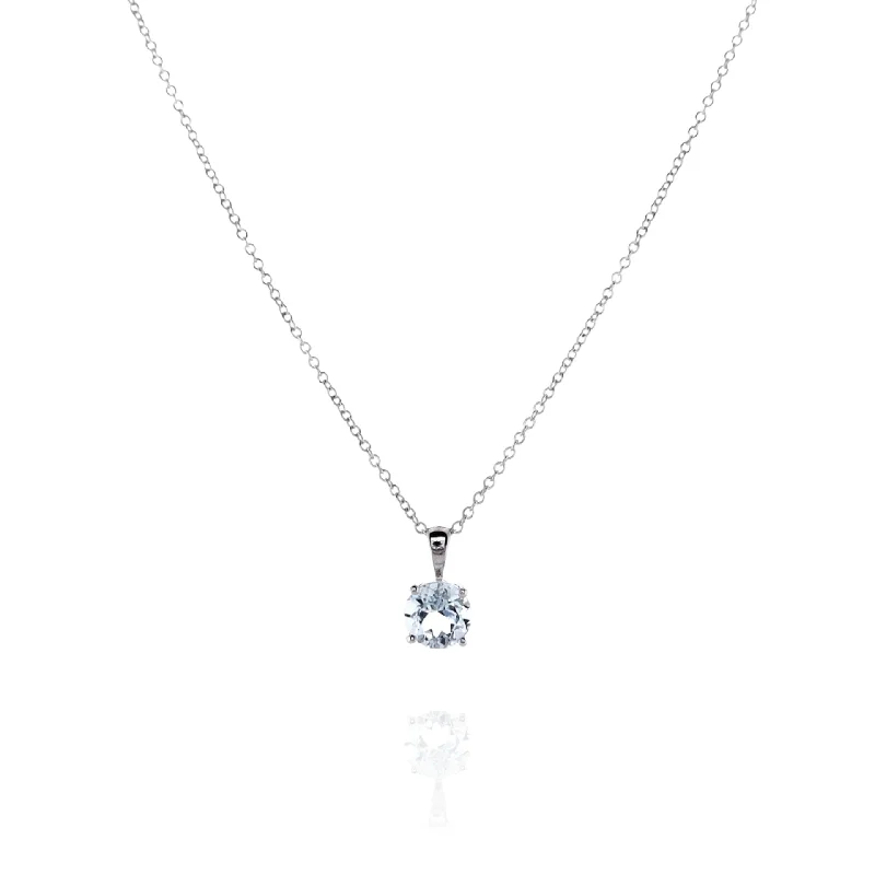 Smyth Jewelers 14k Gold Aquamarine Pendant Necklace