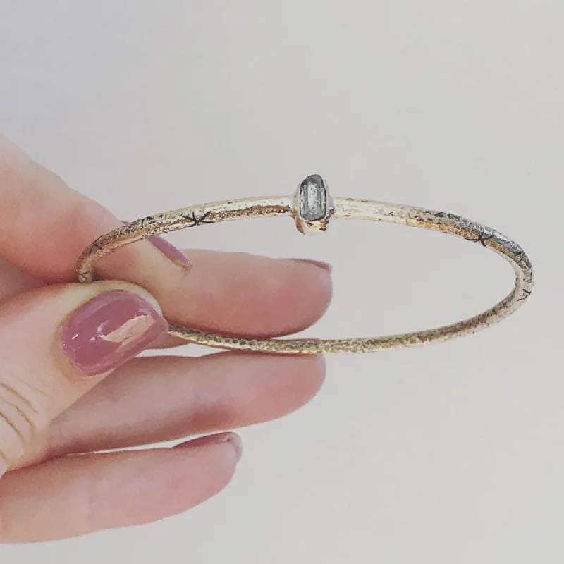 Starlit Stone Bangle Bracelet