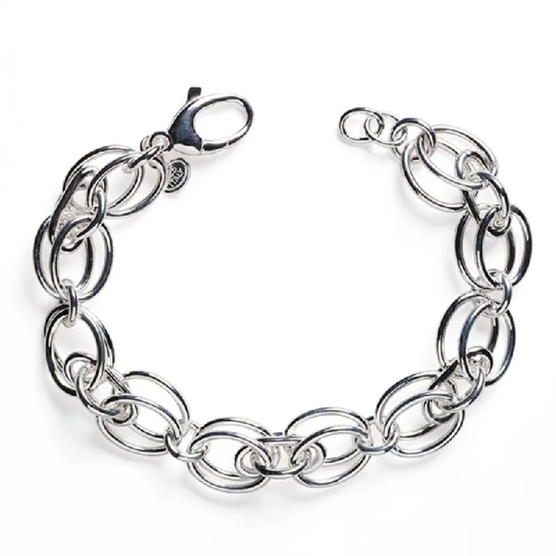 Sterling Silver Double Link Bracelet