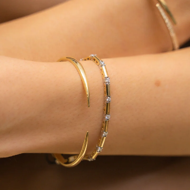 gemstone cluster earrings silver Talon Bangle Bracelet