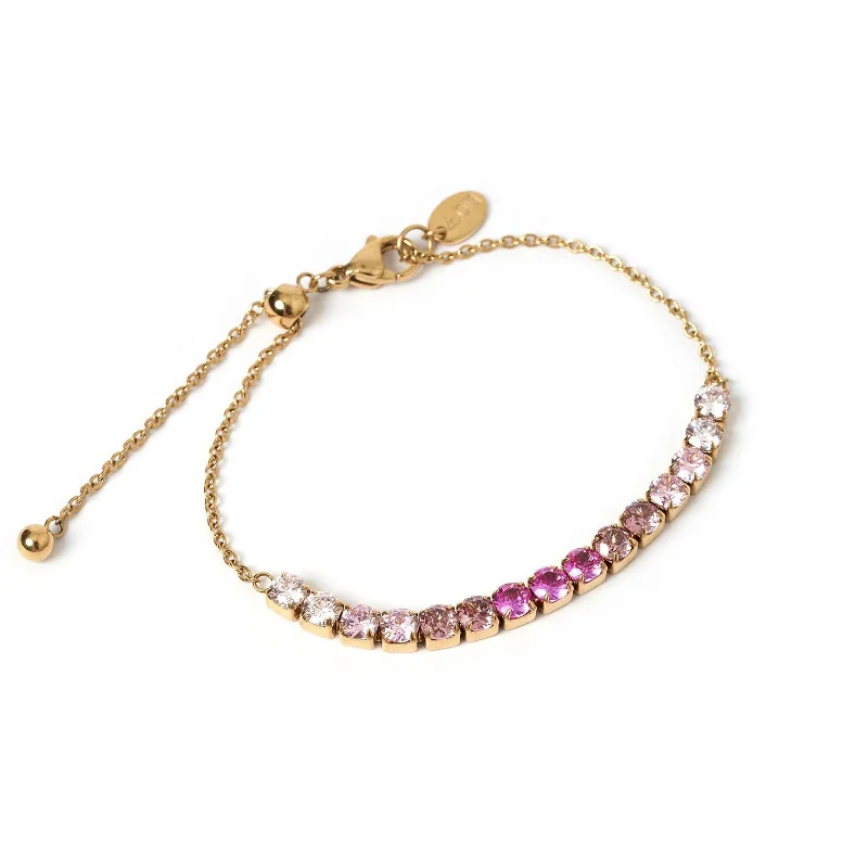 Zalia Gold Bracelet - Rose