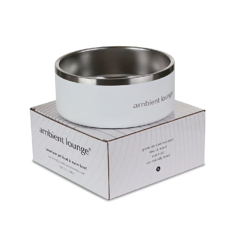 self-watering cat bowl gravity-fed 2L Double-Wall Stainless Steel Food & Water Dog Bowl (White) self-watering cat bowl gravity-fed 2L Double-Wall Stainless Steel Food & Water Dog Bowl (White)