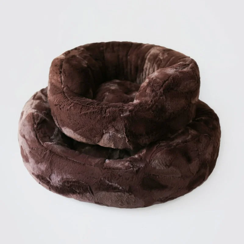 best flea comb for short-haired dogs Amour Dog Bed: Chocolate