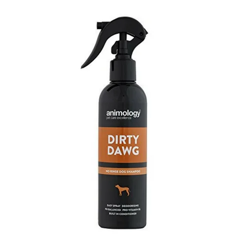 no-spill cat water bowl Animology Dirty Dawg No Rinse Dog Shampoo