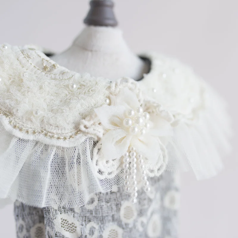 hamster hideout natural coconut shell Audrey Lace Dog Blouse