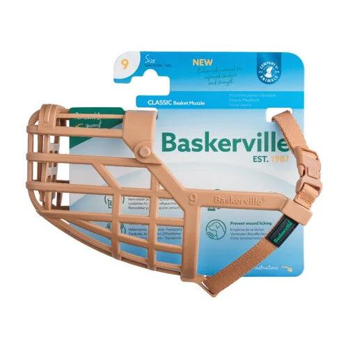 waterproof dog leash with handle Baskerville Classic Basket Muzzle Size 9
