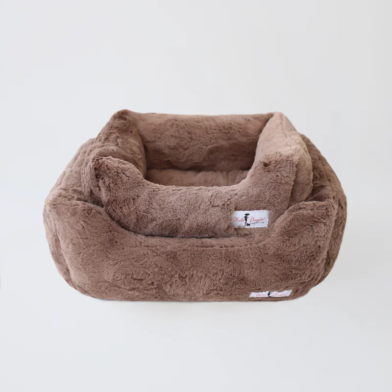 pet carrier trolley bag rolling Bella Dog Bed: Mocha