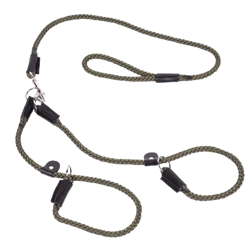 dog agility tunnel training set Bisley Double Rope Slip Lead