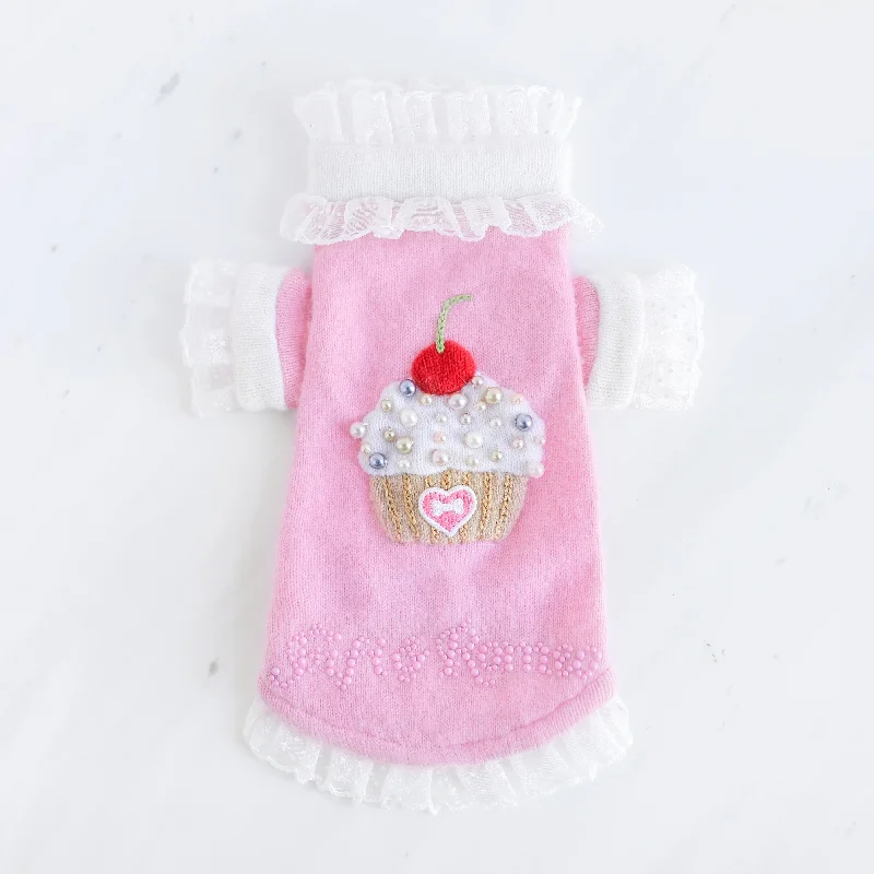 portable reptile carrier with ventilation Cashmere Pearl Cupcake Dog Sweater
