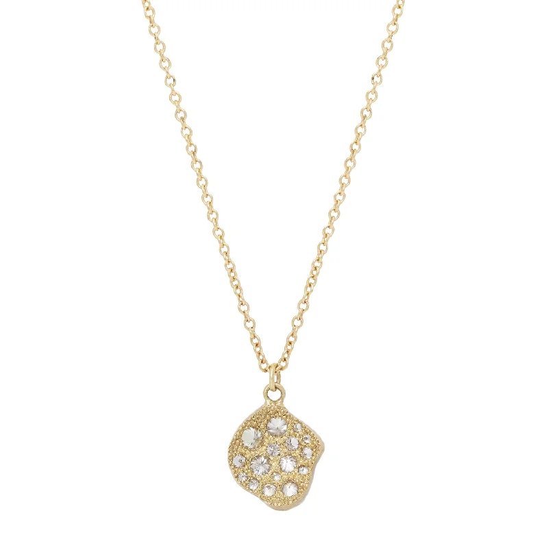 classic gold cuff bracelet Concave Pod Diamond Necklace