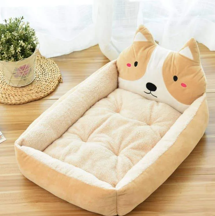 best catnip spray for kittens Cute Cartoon Character Pet Bed (Beige)