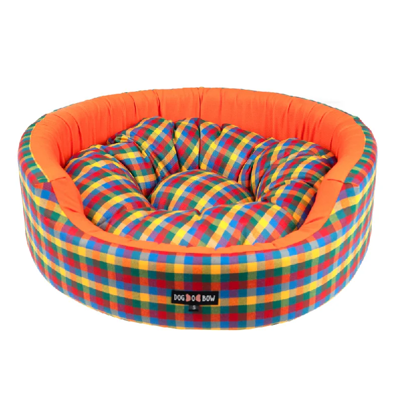 portable reptile carrier with ventilation Dogobow Rubic Square Bed for Dogs and Cats (Multi Colour)