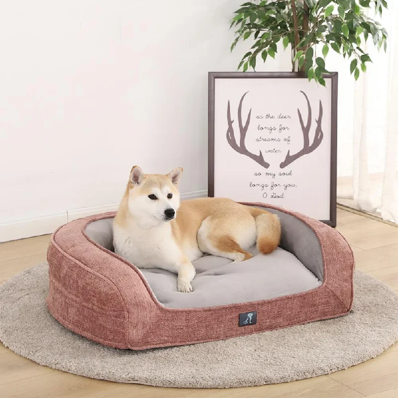 hamster maze playset with tunnels Duke Luxury Memory Foam Sofa Dog Bed Pink Large