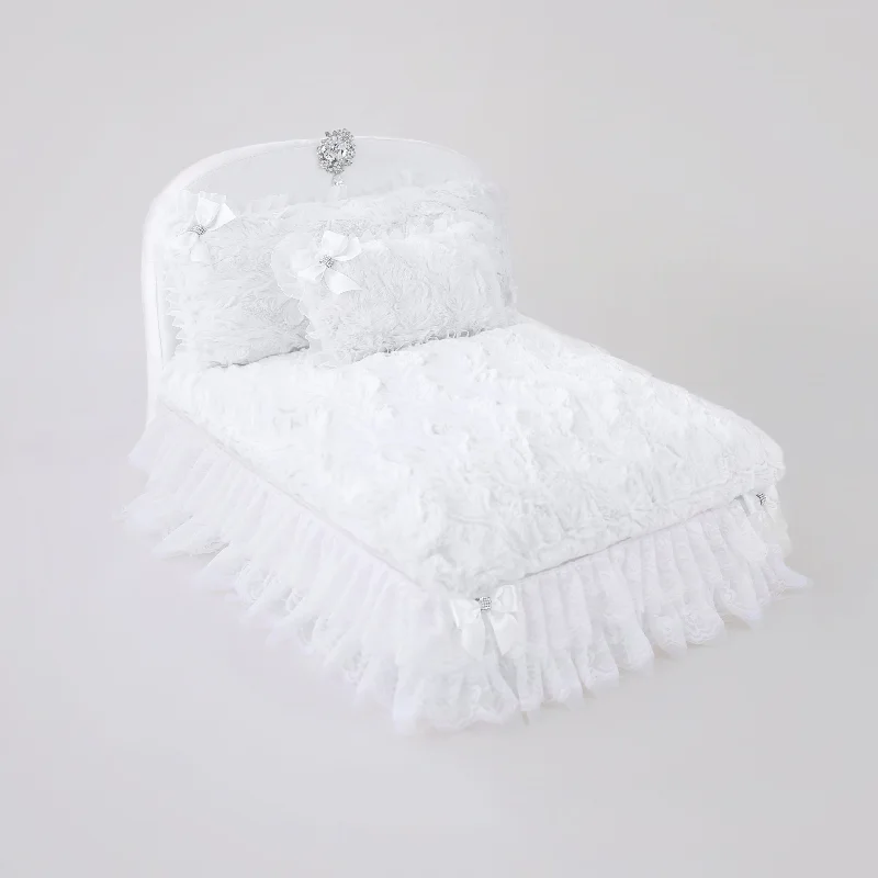 soft padded dog collar adjustable Enchanted Nights Bed: White