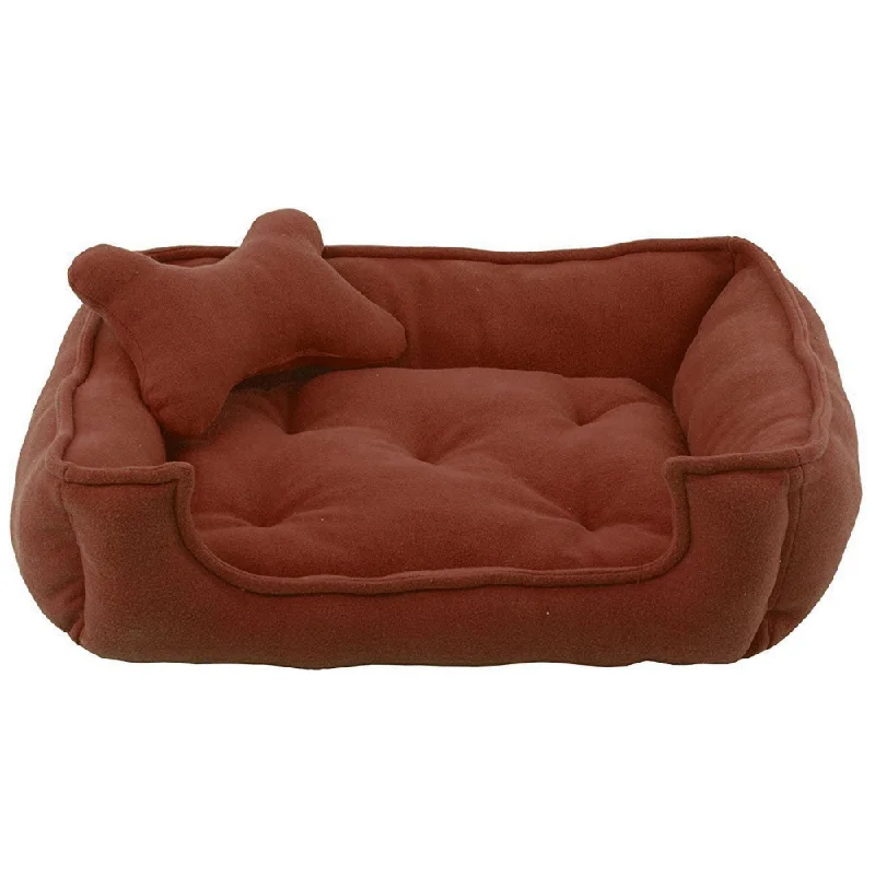 best reptile fogger misting system Fluffy's Luxurious Reversible Soft Polyster Filled Bed for Dogs and Cats (Brown)