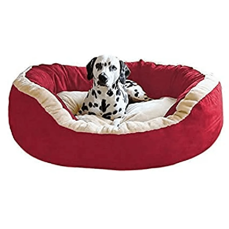 best parrot food for feather health Fluffy's Pawsome Luxurious & Durable Polyester Filled Soft Bed for Dogs and Cats (Red)