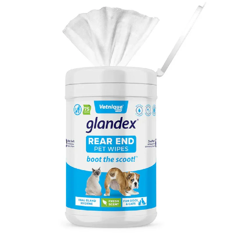 cat litter deodorizer natural Glandex Anal Rear End Gland Hygienic Pet Wipes for Cats and Dogs