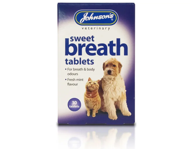 premium puppy training treats JVP Sweet Breath Tablets 30x6