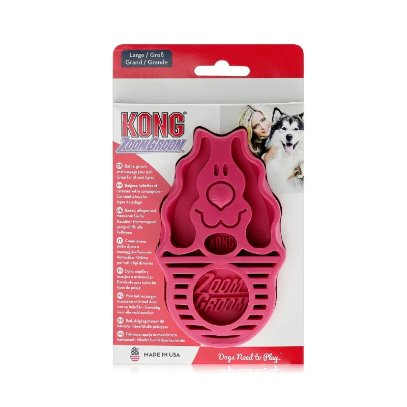 no-shock bark collar for small dogs Kong Dog Zoom Groom - Short Hair