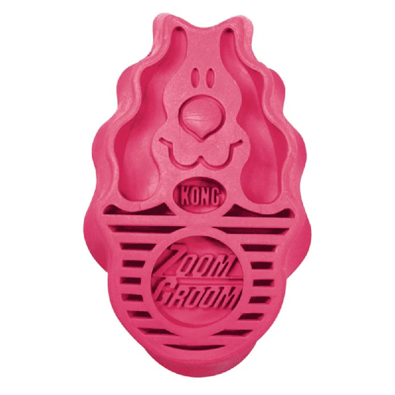 dog anxiety relief vest snug fit Kong Zoom Groom Raspberry Brush for Dogs