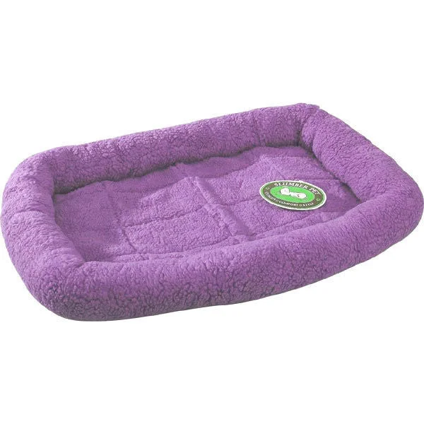 puppy playpen indoor foldable Lavender Purple Slumber Pet Sherpa Crate Bed