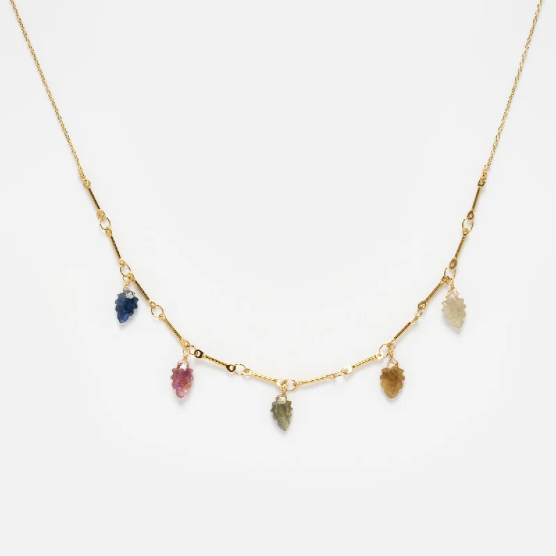 vintage-inspired gold locket Leaf Necklace