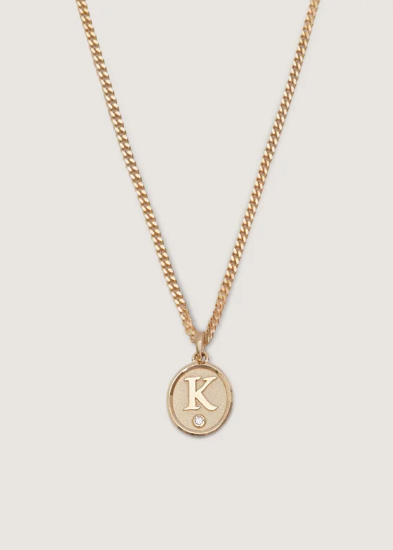 diamond halo pendant necklace Love Letter Diamond Necklace Curb Chain