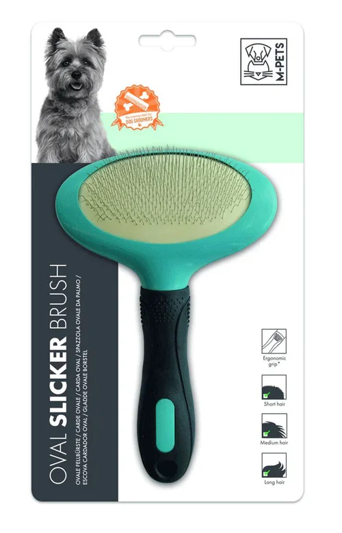 retractable dog lead extra strong M-PETS OVAL SLICKER Brush