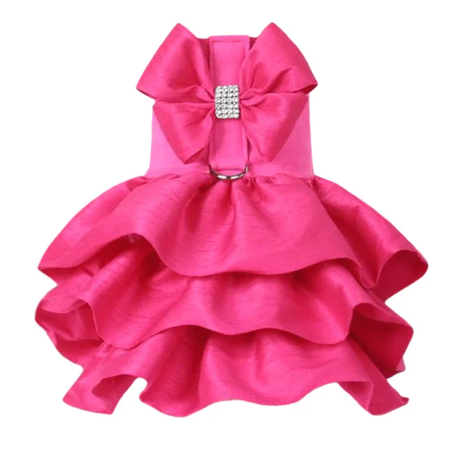 no-slip waterproof dog booties Madison Dog Dress Harness: Pink Sapphire