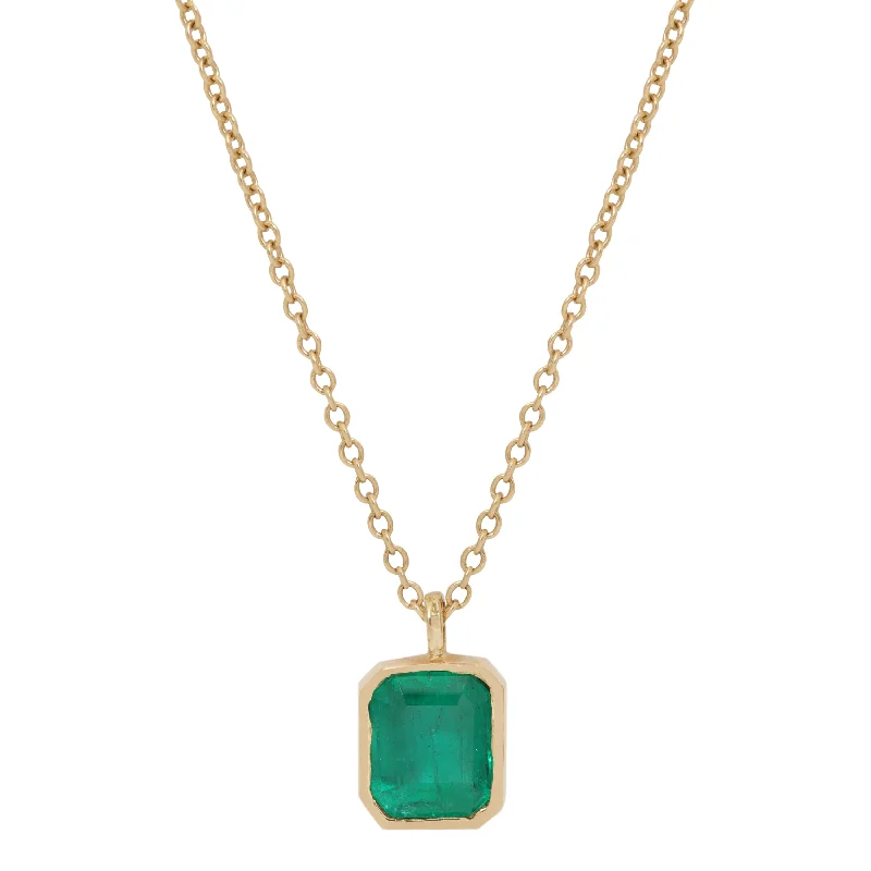 elegant aquamarine drop earrings Nova Green Emerald Necklace