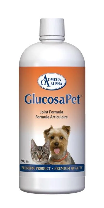 dog puzzle feeder for mental stimulation Omega Alpha GlucosaPet Liquid Hip & Joint Supplement for Dogs and Cats
