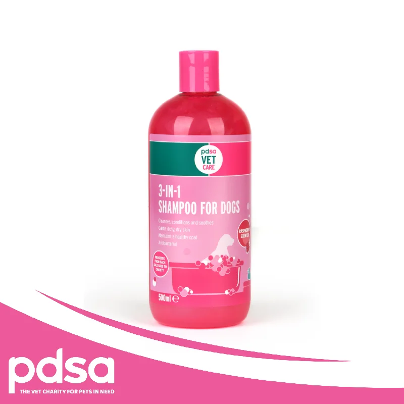 chew-resistant dog harness escape-proof PDSA Vet Care | 3-in-1 Shampoo for Dogs 500ml chew-resistant dog harness escape-proof PDSA Vet Care | 3-in-1 Shampoo for Dogs 500ml
