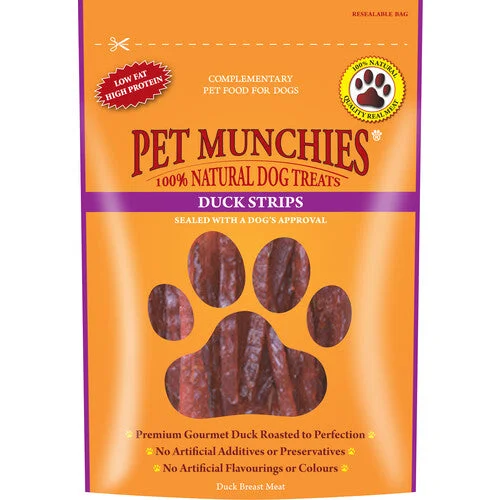 soft fleece rat hammock multi-level Pet Munchies Dog Treats - Duck Strips 90g