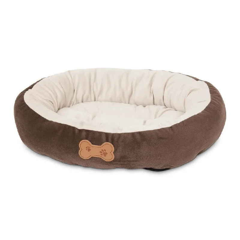 best turtle tank setup Petmate Chocolate Brown With Bone 20x16 Oval Dog Bed