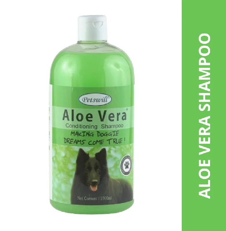 best flea comb for short-haired dogs Petswill Aleo Vera Shampoo for Dogs and Cats