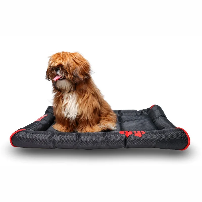 dog travel backpack with hydration system Petter World Luxury Outdoor Foamed Crate Mat with Padded Perimeters for Extra Support for Dogs (Jet Black) dog travel backpack with hydration system Petter World Luxury Outdoor Foamed Crate Mat with Padded Perimeters for Extra Support for Dogs (Jet Black)