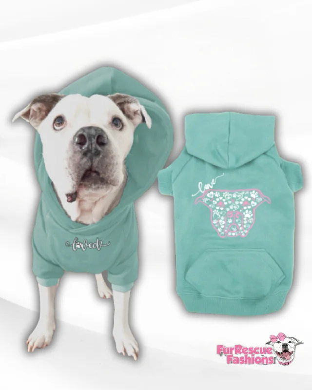 extra-soft cat donut bed Pitties Are Love Dog Hoodie
