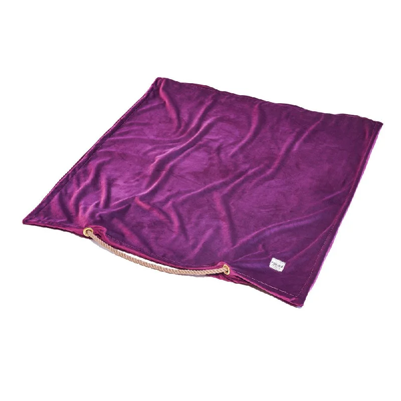 outdoor bird feeder squirrel-proof Purple Washable Velvet Dog Bed Cover