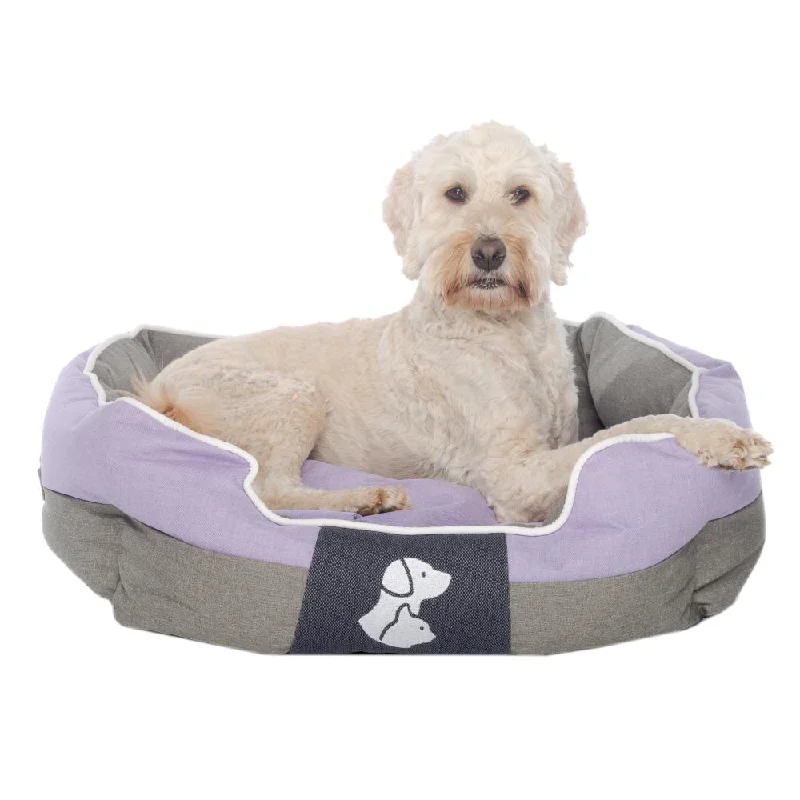 pet safe flea spray Real Pet Store Oxbridge Luxury Dog Beds Purple 4 Sizes
