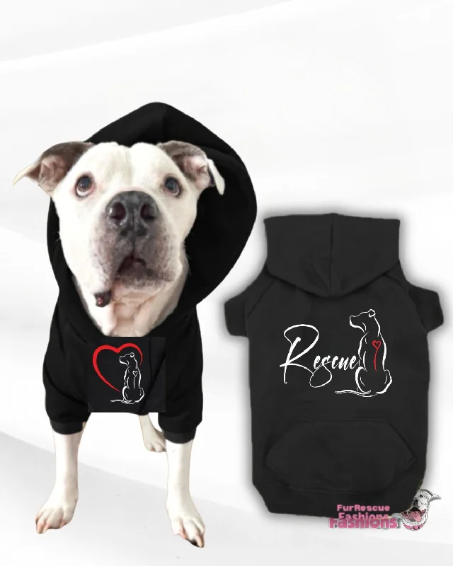 best bird playground with ladder Rescue Dog Hoodie - Barktivist Boutique Design