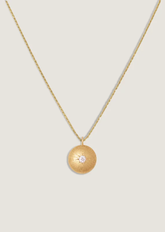 dainty pearl and diamond ring Round Puffed Necklace Diamond