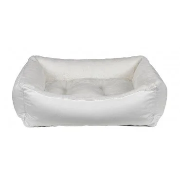extra-soft chew toy for puppies Scoop Dog Bed: White