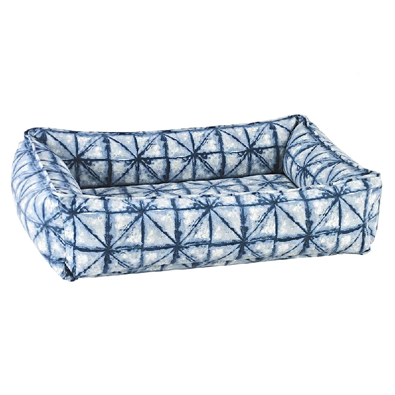 hamster cage with deep base Urban Dog Bed: Shibori Blue