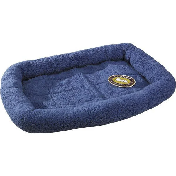 cat tunnel interactive play Slate Blue Slumber Pet Sherpa Crate Bed