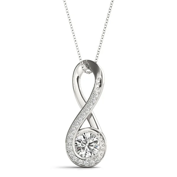 handmade raw stone engagement ring Solitaire Diamond Pendant