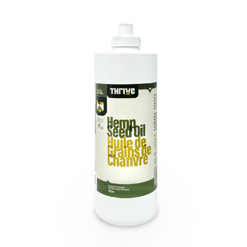 rabbit toys chew safe Thrive Organic Hemp Seed Oil 500ml
