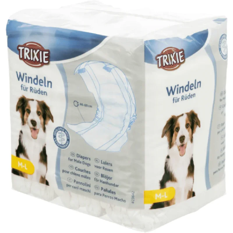 comfortable dog muzzle soft fit Trixie Diapers for Male Dogs (40x60cm)