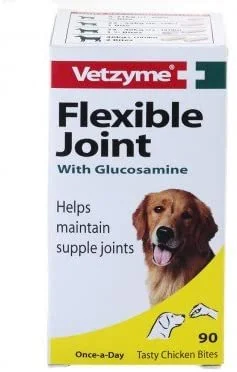 waterproof pet food storage container Vetzyme Flex Joint Glucose Tabs Dog 3x90