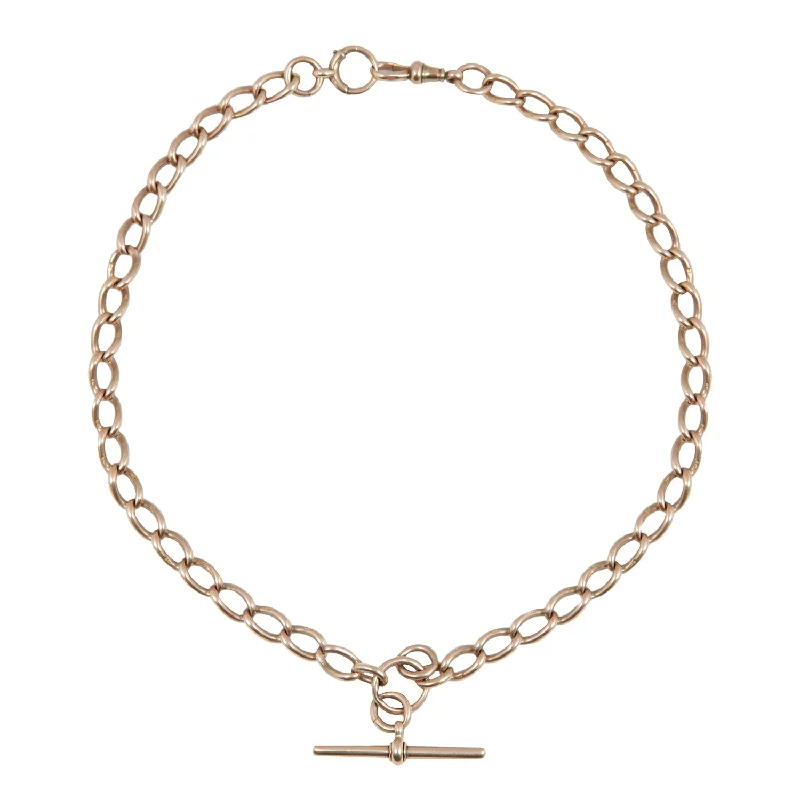 unique silver branch ring Wide Link Albert Chain