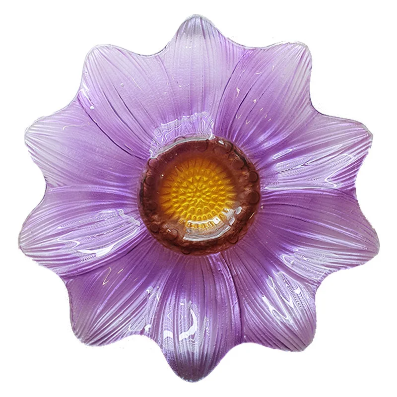 best dog belly band for incontinence 14 Inch Purple Flower Bird Bath